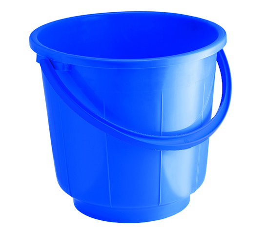 St. Bucket With Plastic Handle (11 Ltr) (Blue)